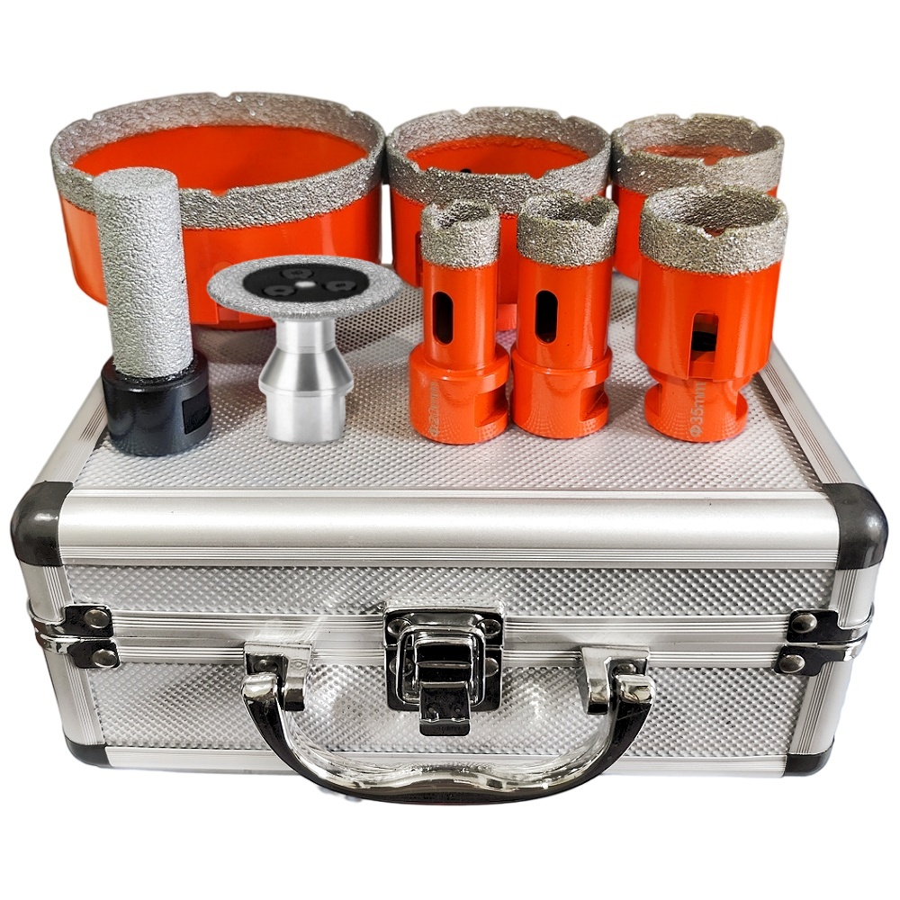 Core Drill Bit Diamond 100Mm - Conjunto de Brocas Diamantadas com Rosca