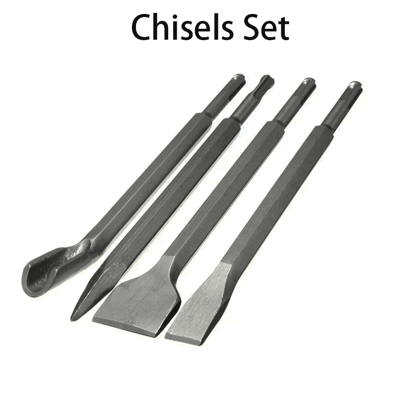 Rotary Hammer Chisel Bit Flat - Broca Rotativa Elétrica SDS com Ponta