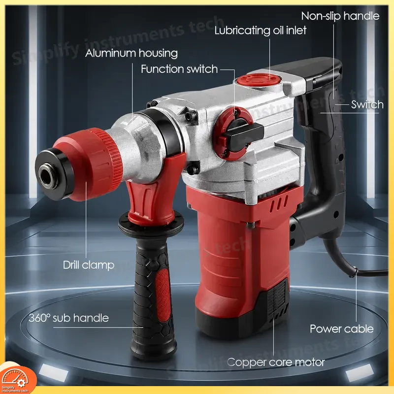 Rotary Hammer Drill 26Mm - Furadeira de Impacto Rotativa SDS Plus