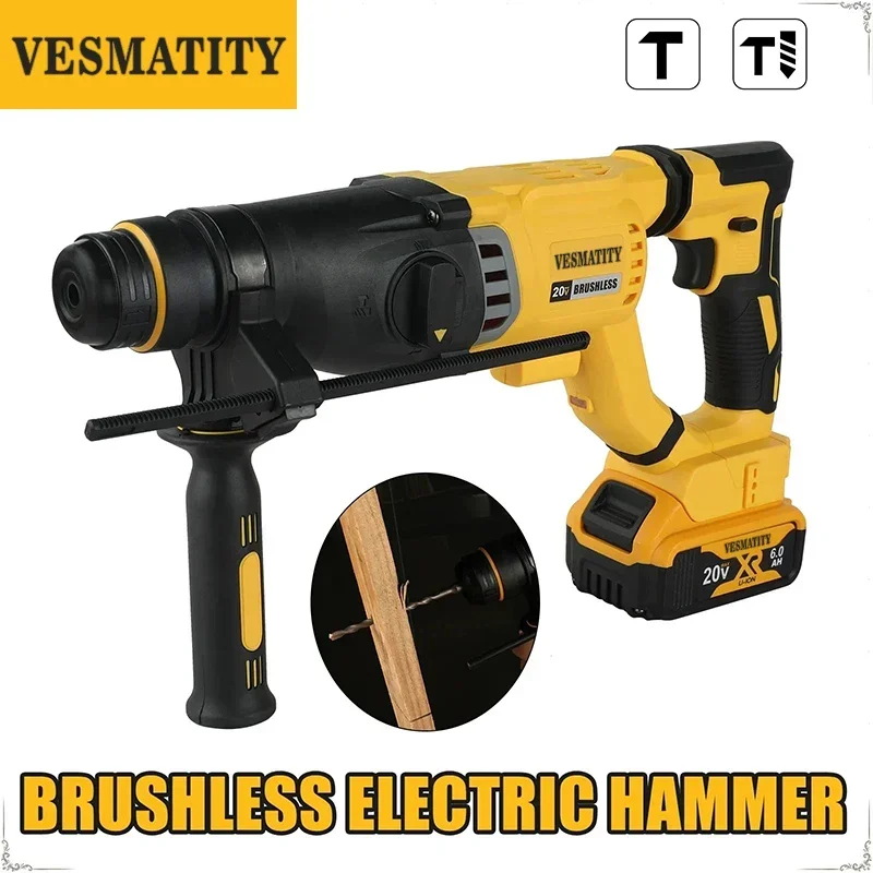 Furadeira de Impacto com Cabo  - Cordless Rotary Hammer 20V Brushless avaliação e preço