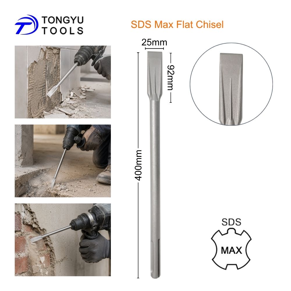 Cincel Plano SDS Max 25x400mm  - Rotary Hammer Chisel Bit Flat avaliação e preço