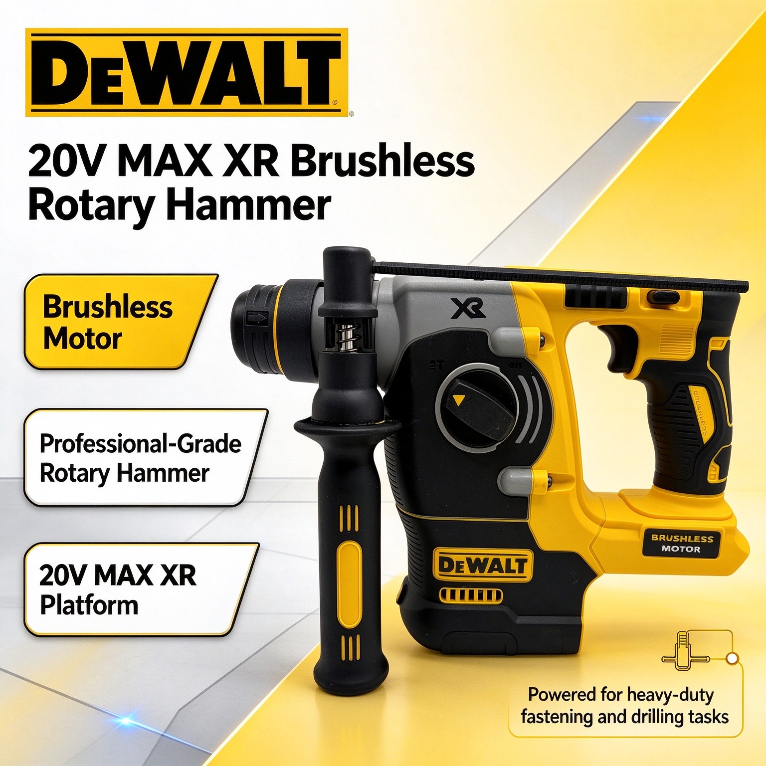 Martelo Perfurador Rotativo DE - Cordless Rotary Hammer 20V Brushless avaliação e preço