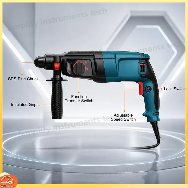 Furadeira Rotativa de 800W SDS - Rotary Hammer Drill Sds Plus 800W avaliação e preço