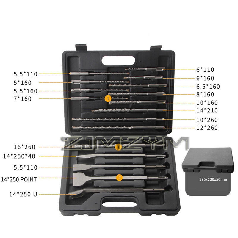 17 pçs/set martelo elétrico sd - Sds Plus Drill Bit Set 17Pcs avaliação e preço