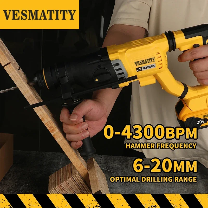 Furadeira de impacto rotativa  - Cordless Rotary Hammer 20V Brushless avaliação e preço