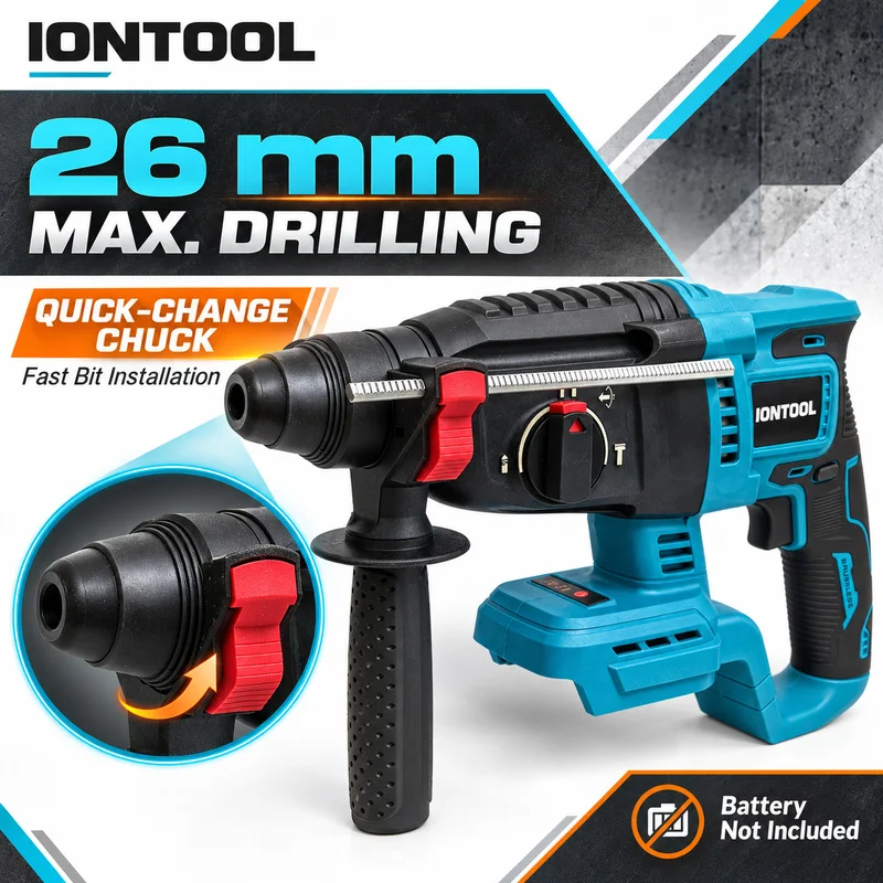Furadeira rotativa sem fio ION - Rotary Hammer Drill 26Mm avaliação e preço