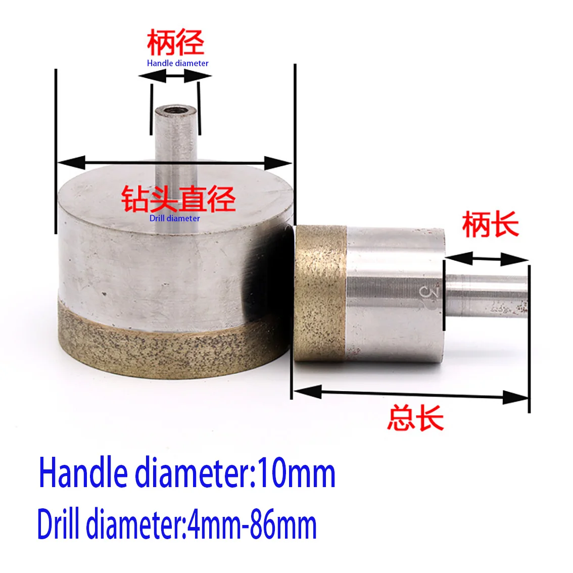 1 pçs 10mm haste 4-100mm diama - Core Drill Bit Diamond 100Mm avaliação e preço