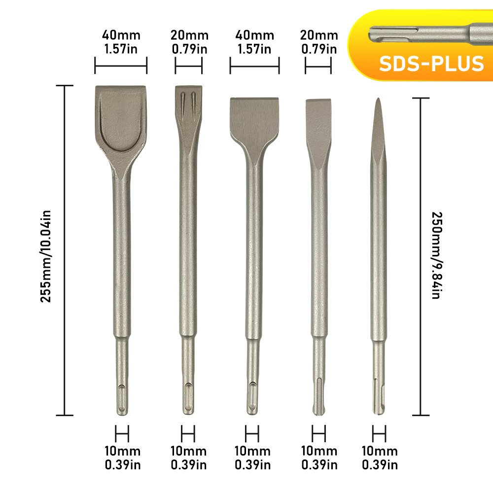 Brocas de impacto para martelo - Rotary Hammer Chisel Bit Flat avaliação e preço