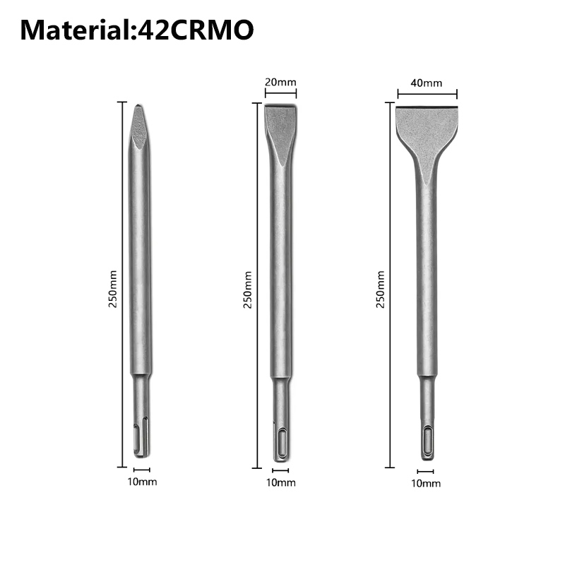 Conjunto de cinzel SDS-Plus pa - Rotary Hammer Chisel Bit Flat avaliação e preço