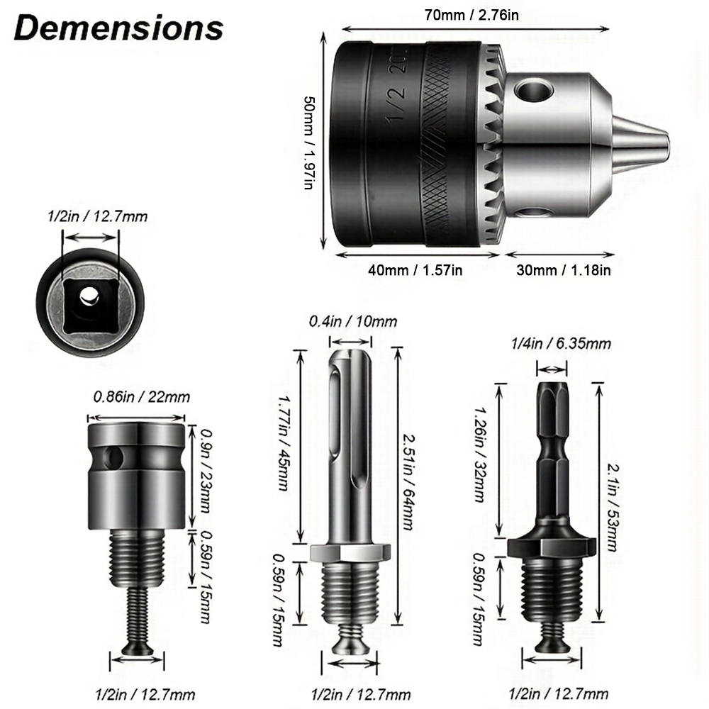 Conjunto de 5 peças, Mandril d - Sds Plus Chuck Adapter avaliação e preço